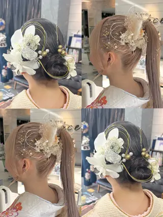ミディアム レイヤー/艶髪カラー 森本くるみのヘアスタイル