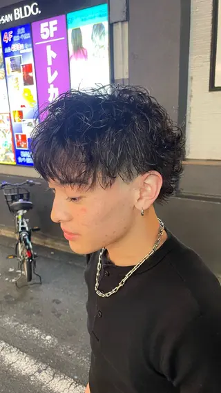 ショート パーマ 海外ヘア特化🇺🇸 荷宮蓉太🔥のヘアスタイル