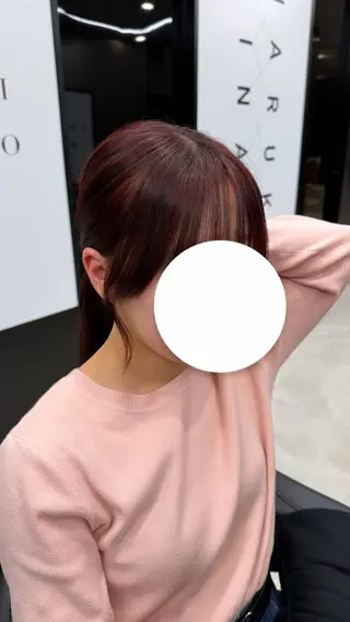 ロング カラー 💜ひな💜縮毛矯正 /透明感/韓国ヘアのヘアスタイル