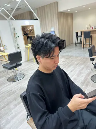 ショート メンズ ツイスパ/フェード /辻諒哉のヘアスタイル