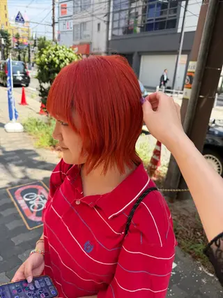 ミディアム カラー Karin/ レイヤーブリーチ🥀のヘアスタイル