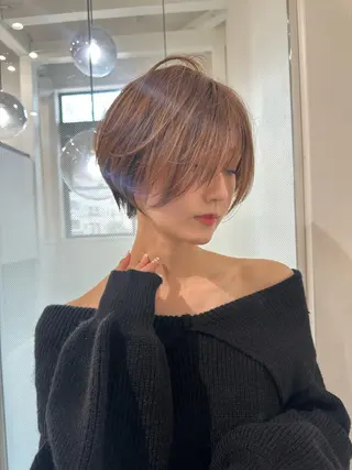 ショート 縮毛矯正/レイヤー taiga🧡のヘアスタイル