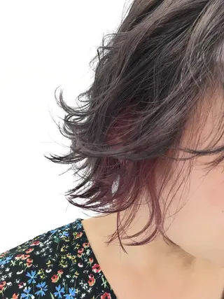ショート カラー 脱!黒髪 ダブルカラー【上野】のヘアスタイル