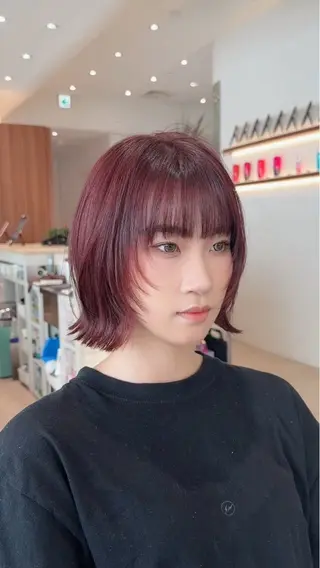ミディアム カラー 【渋谷】ボブ・ レイヤーボブ特化✂︎のヘアスタイル