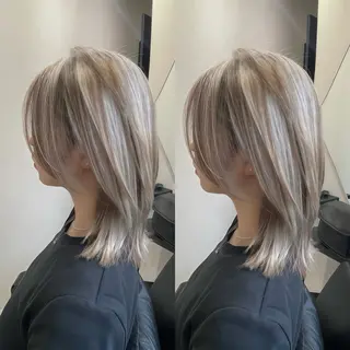 ミディアム Y Uのヘアスタイル