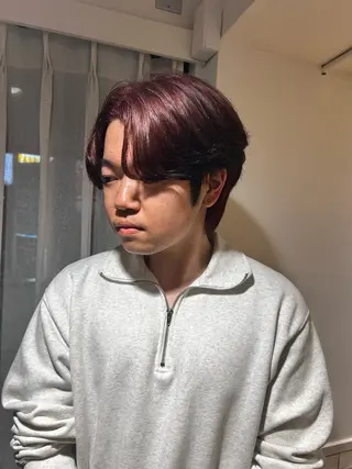 ミディアム カラー メンズ 縮毛矯正/カラー/ ヘアセット/松田健佑のヘアスタイル
