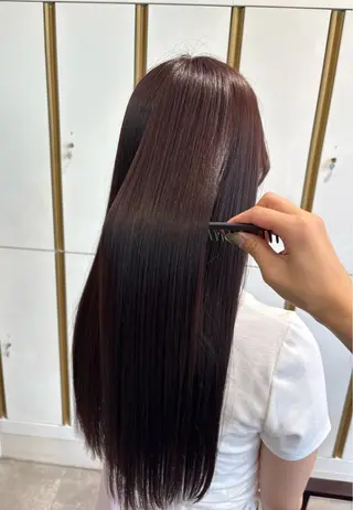 ロング 艶髪/透明感カラー 🫧韓国ヘアのヘアスタイル