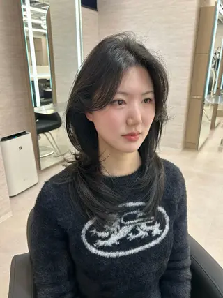 セミロング JUNO HAIR 💫CHISATOのヘアスタイル