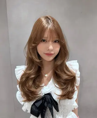 ロング ワンホン🦋 韓国ヘア🦋リクトのヘアスタイル