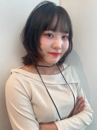 ミディアム カラー mai / linoah˚✧のヘアスタイル