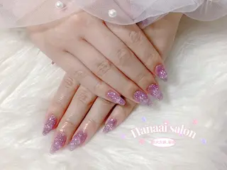 ミディアム Hanaai salon あまねのネイルデザイン