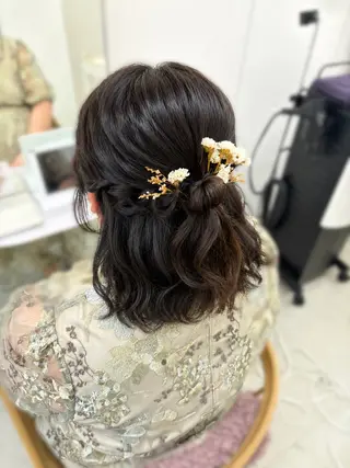 ヘアアレンジ ゆうひ🎀艶カラー/ ヘアメ/チョコカラーのヘアスタイル