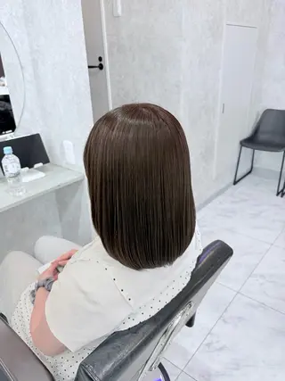 ミディアム 🦋ハイトーン🦋 石山 希理🦋のヘアスタイル