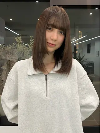 ミディアム XIA AIMIのヘアスタイル