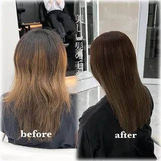 ロング カラー 透明感カラー 💋🩷りなのヘアスタイル