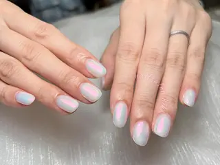 ネイル ユリ🎀長さだし/ パラジェル/持ち込みのネイルデザイン