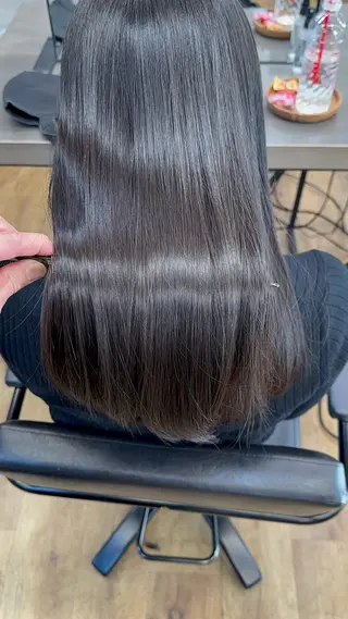 セミロング SNS撮影用 髪質改善モデル募集のヘアスタイル