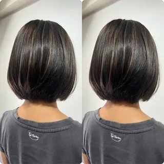 ショート 切っぱなし💇‍♀️ イヤリング🎨龍之介のヘアスタイル