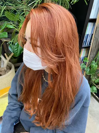 ロング カラー Moca 〰️のヘアスタイル