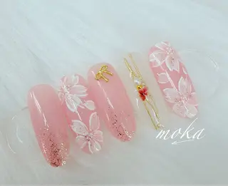 ネイル 胡蝶蘭レディースサロ ンNailMOKAのネイルデザイン