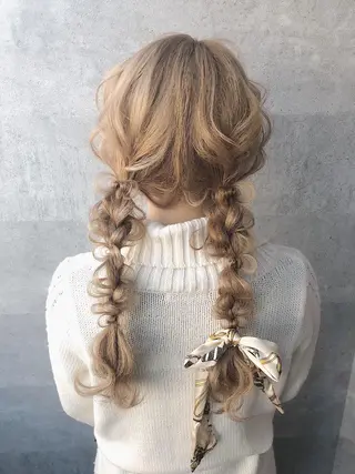 ロング 安和 大貴のヘアスタイル