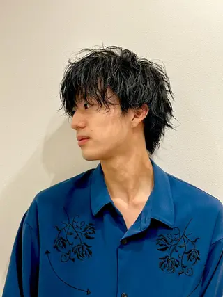 パーマ メンズ リベイルけんた モデル募集のヘアスタイル