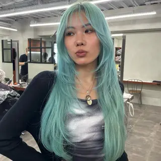 ロング カラー 🤍ブリーチなしカラ ー/渋谷/YUU🤍のヘアスタイル