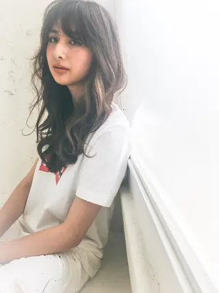 ロング カラー パーマ Beach 代表 KENTAのヘアスタイル