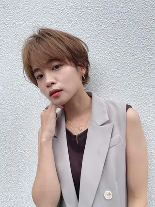 ショート カラー 片山美穂 心斎橋・なんばのヘアスタイル