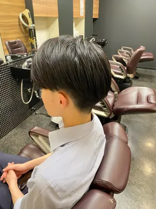 ショート メンズ メンズパーマモデル 大募集中のヘアスタイル