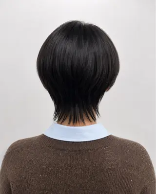 セミロング カラー 久木原 ゆりのヘアスタイル