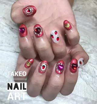 ミディアム ヘアアレンジ ネイル el. by Aoのネイルデザイン