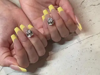 ネイル 韓国/ワンホン/長さ 出しつけ放題🎀のネイルデザイン