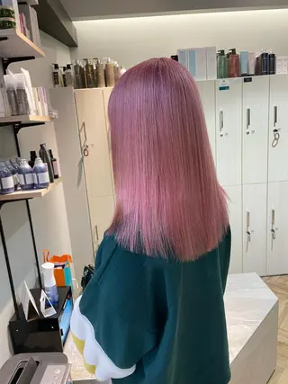 セミロング カラー 浦野 剛志のヘアスタイル