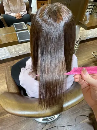 ミディアム 下元 舞香のヘアスタイル