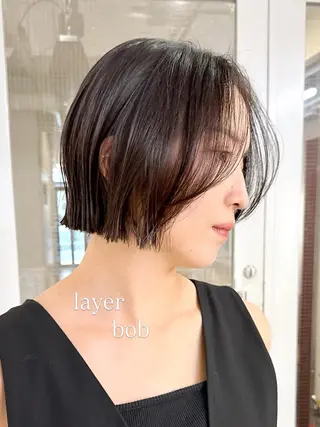 ショート カラー ♡アヤメ/レイヤー ボブ♡渋谷のヘアスタイル