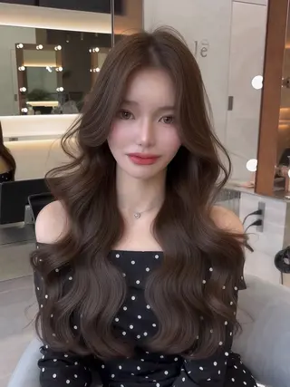 ロング カラー ヘアアレンジ 【博多髪質改善】 吉村 清志のヘアスタイル