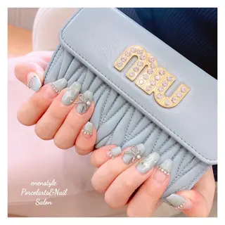 ミディアム ネイル 🐾enen style 🐾のネイルデザイン