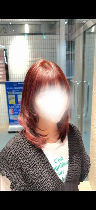 ミディアム 🫧似合わせ×透明感 ケアカラー清野🫧のヘアスタイル