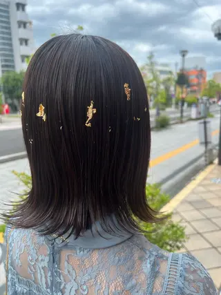 ミディアム ヘアアレンジ ERINA 🤍のマツエク・マツパデザイン