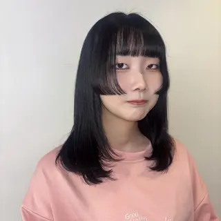 セミロング カラー Ren. 🦋デザインカラーのヘアスタイル