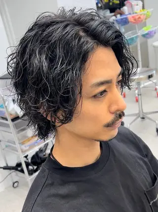 ショート パーマ メンズ SENTA✨メンズ パーマ✨fifth栄のヘアスタイル