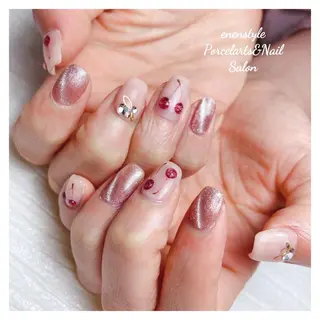 ミディアム ネイル 🐾enen style 🐾のネイルデザイン