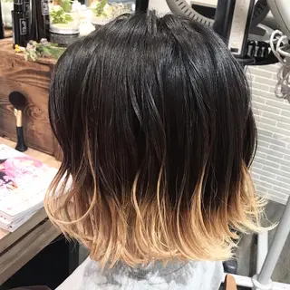 ショート カラー 髪質改善カラー韓国風 レイヤーtudaのヘアスタイル