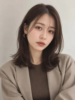 ミディアム "オトナ髪”/ LAKA TOCCAのヘアスタイル