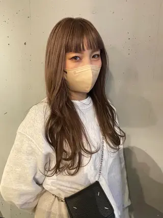 ロング カラー 東 みのりのヘアスタイル