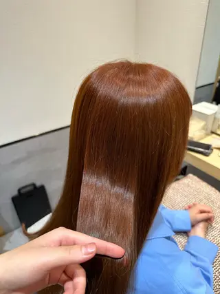 ロング カラー やまぐち あやみのヘアスタイル