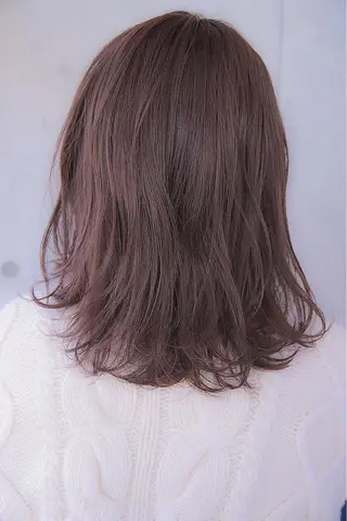 ミディアム カラー ヘアアレンジ ダブルカラー｜ なおき｜池袋美容師のヘアスタイル