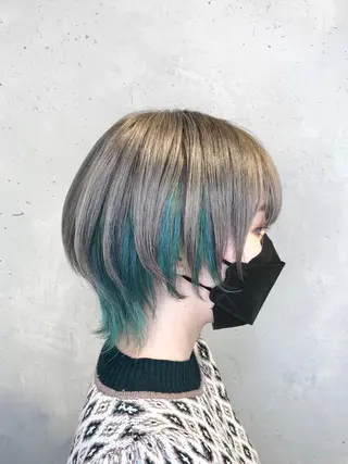 ショート カラー ヘアアレンジ インナーカラー屋さん 🫧伊藤拓実のヘアスタイル