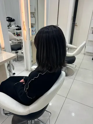 ミディアム カラー ヘアアレンジ keany錦糸町 ハセベユウのヘアスタイル